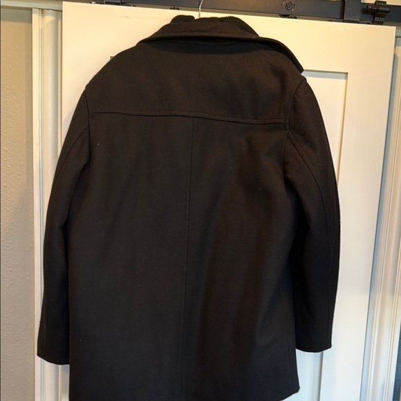 London Fog Men's Black Wool Coat - Picture 4 of 5